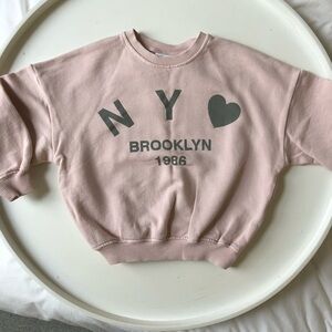 ZARA Kids Baby Boy Girl Toddler Sweatshirt Sweater Pullover Sz 3T UNISEX